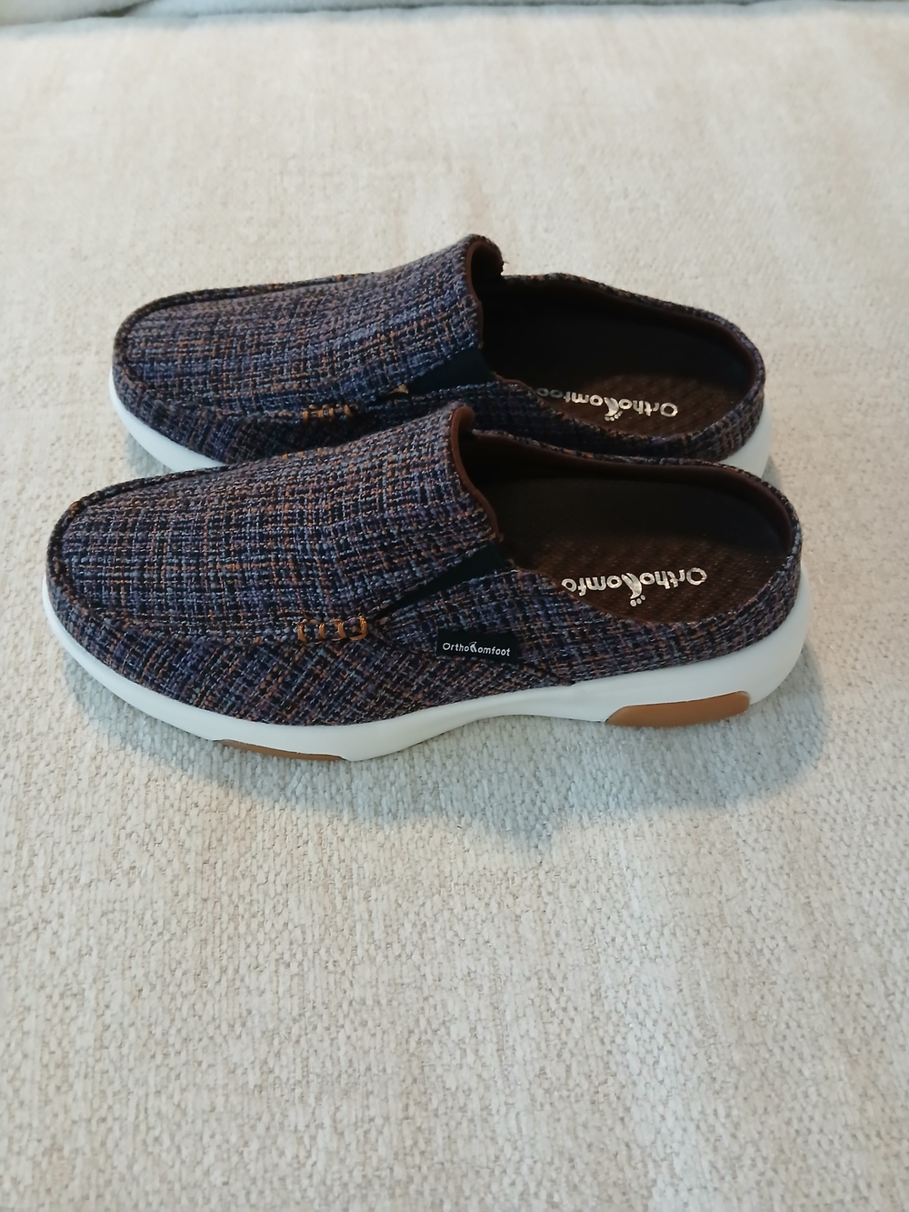 ✨️Like NEW! •OrthoComfort• Slip-On Casual Comfort Shoes - Brown Multi - Picture 1 of 14